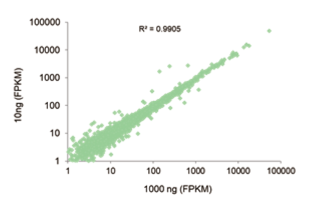 Comparison of library yield